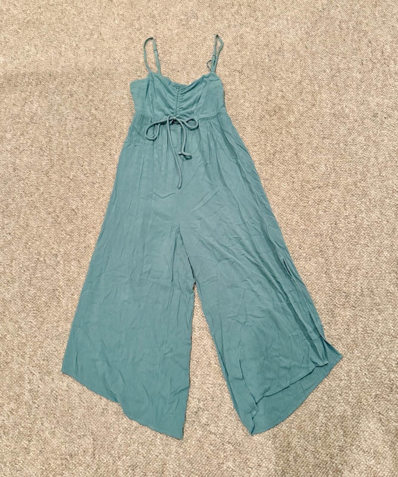 O’Neill Women’s Keiko Jumpsuit Size XS Nile Blue Sleeveless romper