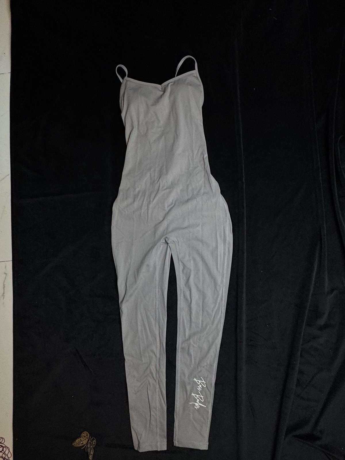 Boss Babes Grey Spaghetti Strap Seamless Jumpsuit