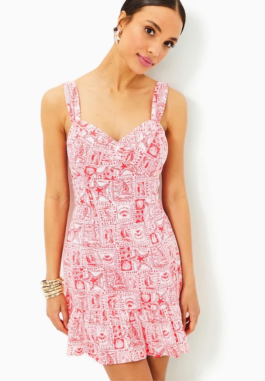 Lilly Pulitzer NWT Rocko Romper Seaside Harbour Red $198 Size 16
