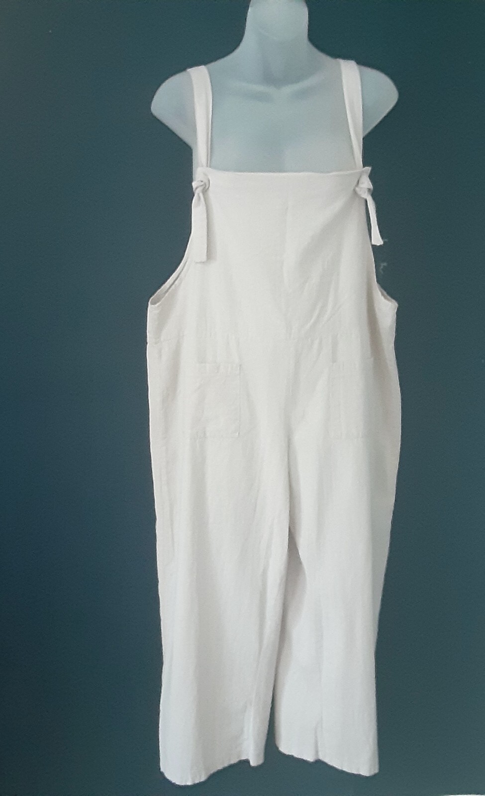 Tie Overalls Cropped Fun Retro 80s Style