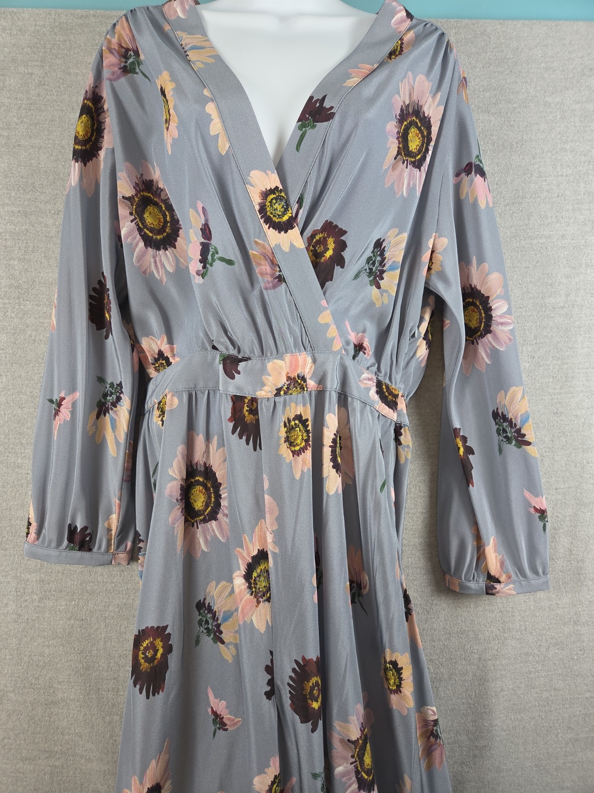 No. 6 Store NYC Floral Silk Jumpsuit Luxury Size 3 Wide Leg Flowy Designer USA