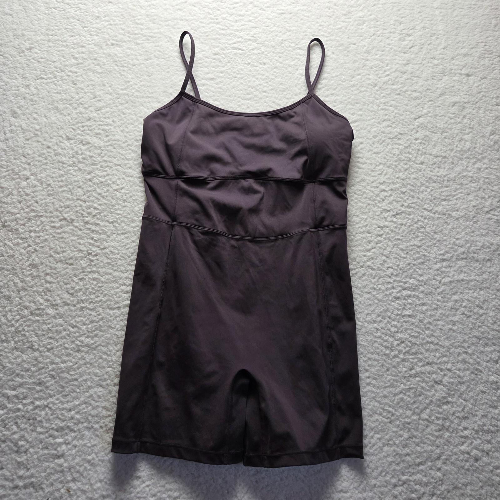 Fabletics Unitard Womens Small Purple Scoop Neck Sleeveless One Piece Shorts