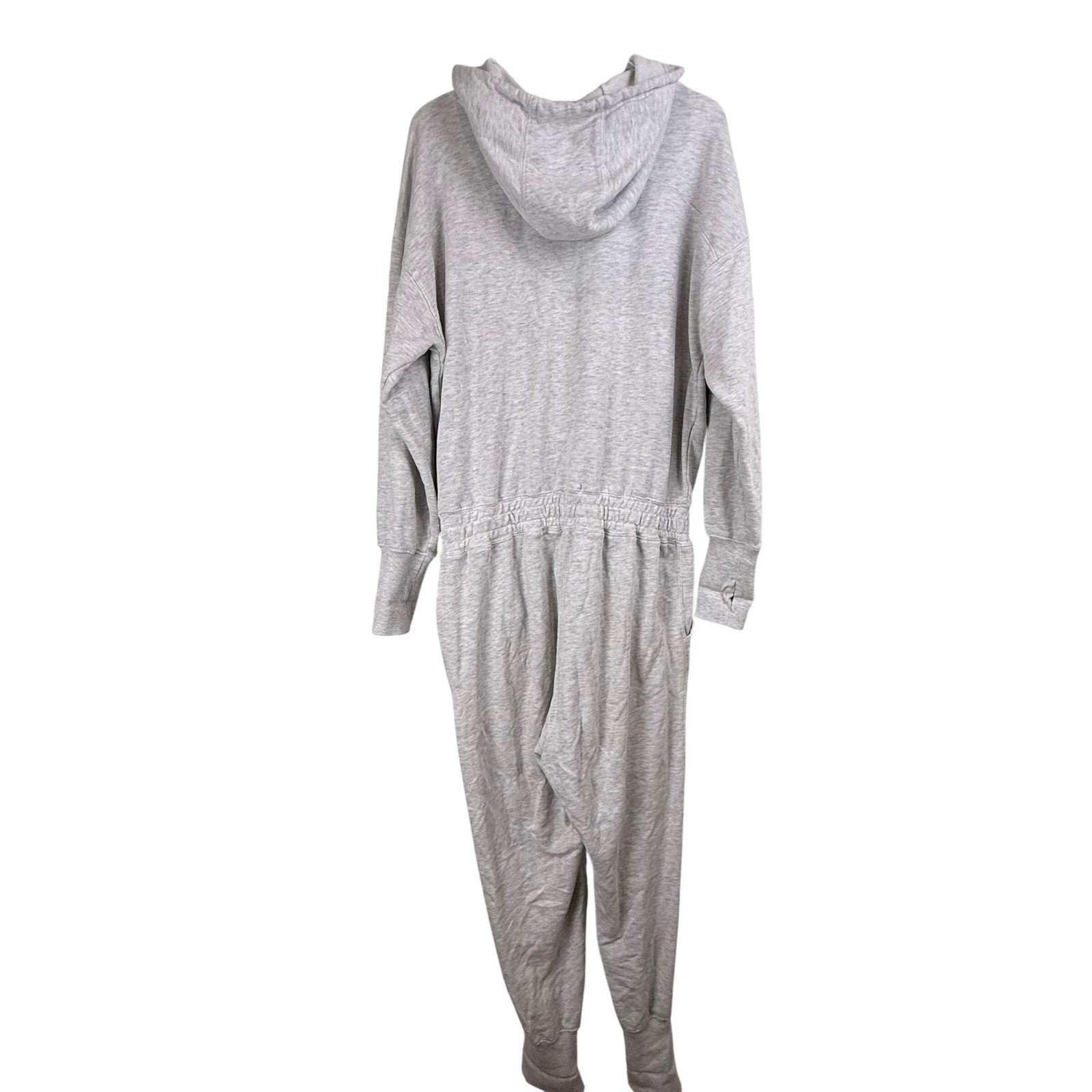 Free People MOVEMENT TRAINING DAY Grey HEATHER Jumpsuit Loungewear WOMEN LARGE