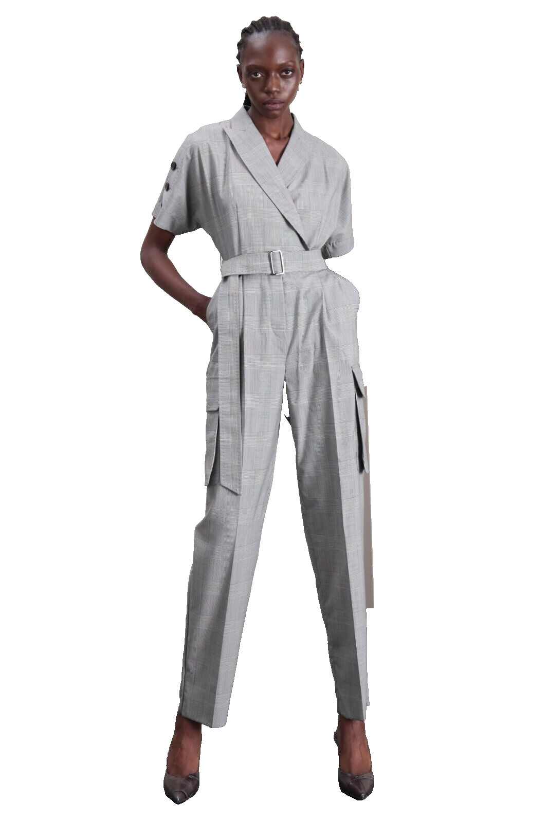 🌟MAX MARA Virgin WOOL Canvas Jumpsuit 4US_ 6Gb_ 34De_ 38It_ 36Fr ‘BARI’