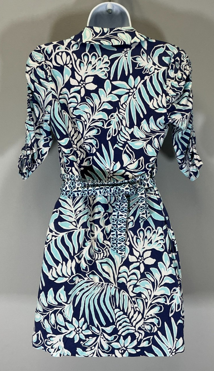 Lilly Pulitzer Ibby Women’s Size S Sapphire Pool Skirted Romper NWT