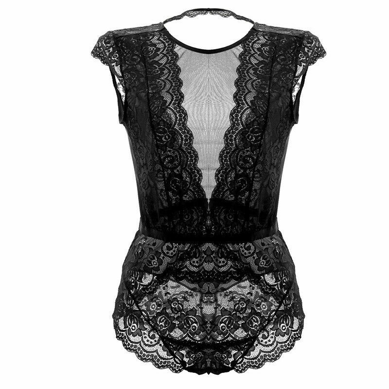 US Women’s Teddy Lingerie Lace Bodysuits One Piece Boudoir Outfits Sexy Babydoll