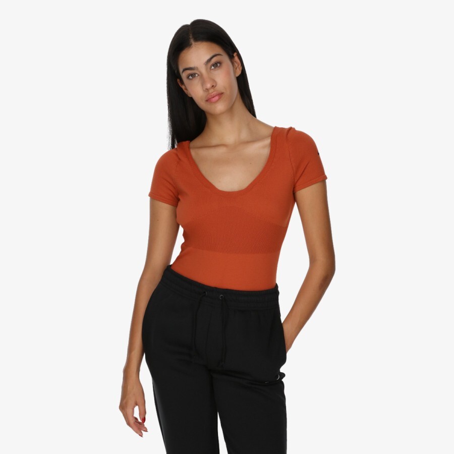 Nike sportswear chill knit tight sweater short-sleeve bodysuit FN4692 TALL $90