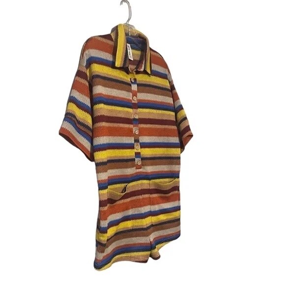 NWOT Petal Dew Colorful V- Neckline Women’s Romper Size Large