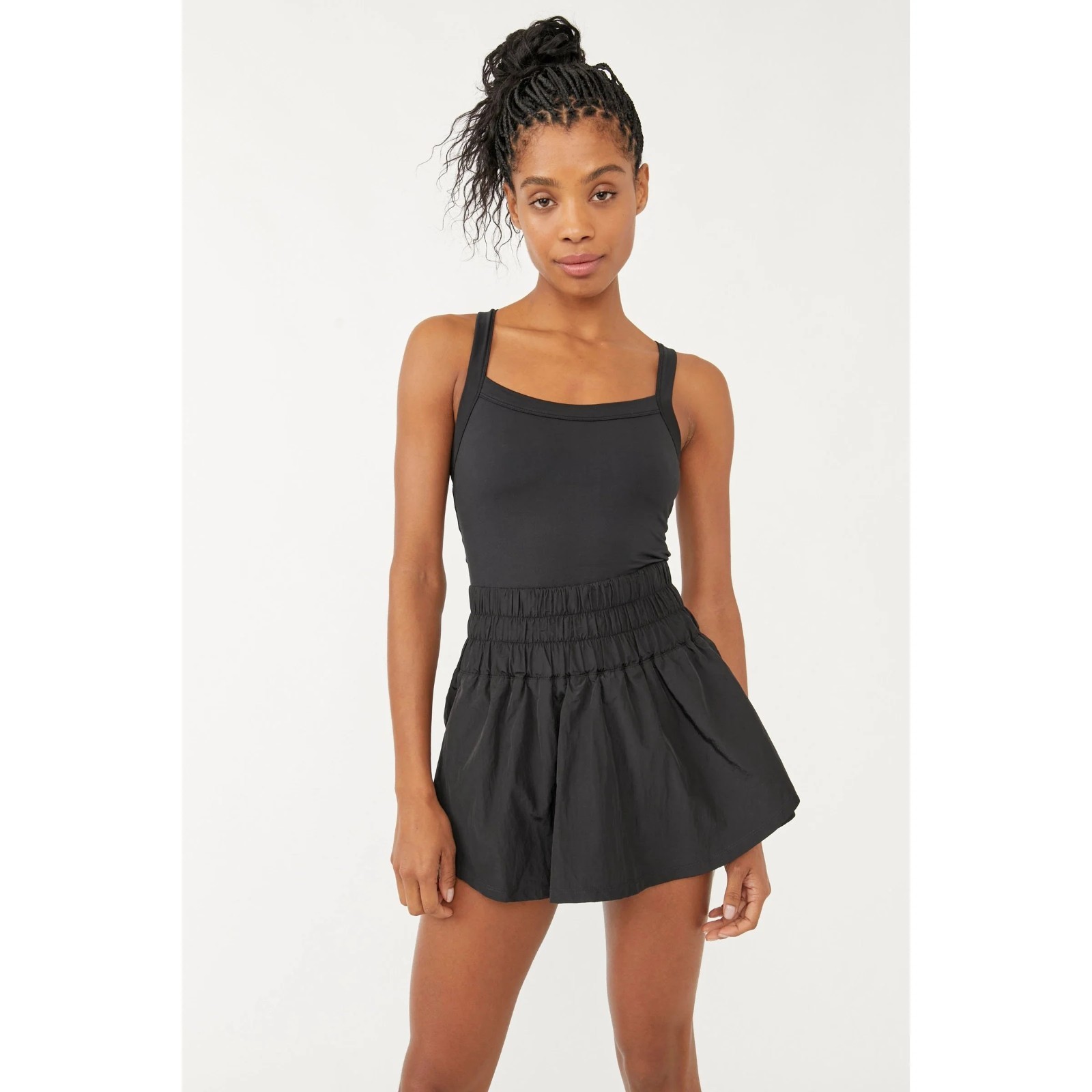 Free People Movement Way Home Skortsie Black XS