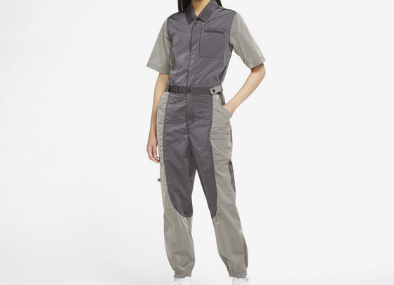 Nike Jordan Essential Flight Suit Gray Jumpsuit DD7063-082 Women’s Size M