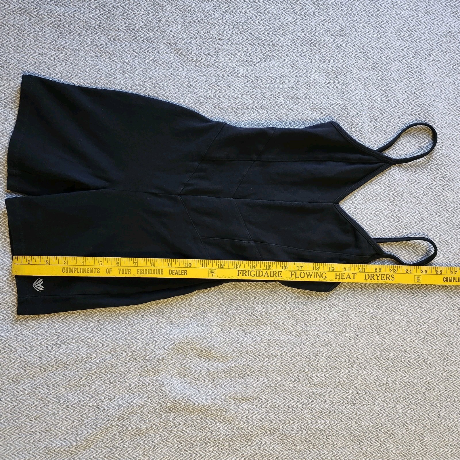 FOREVER 21 Womens Black Spaghetti Strap V-Neck Active Cami Romper Jumpsuit Sz XS