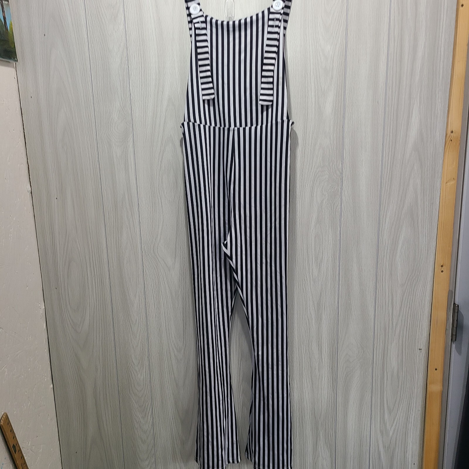 Womens Jumpsuit Size S Striped Whimsigoth festival Concert Cruise Preppy Goth