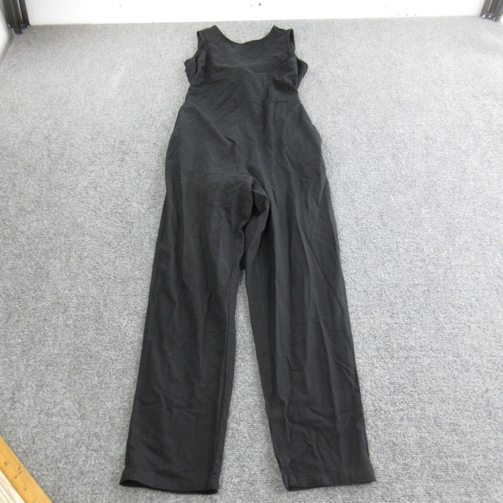 Marine Layer Jumpsuit Womens Small Black Sleeveless Scoop Neck Tie Back Wide Leg