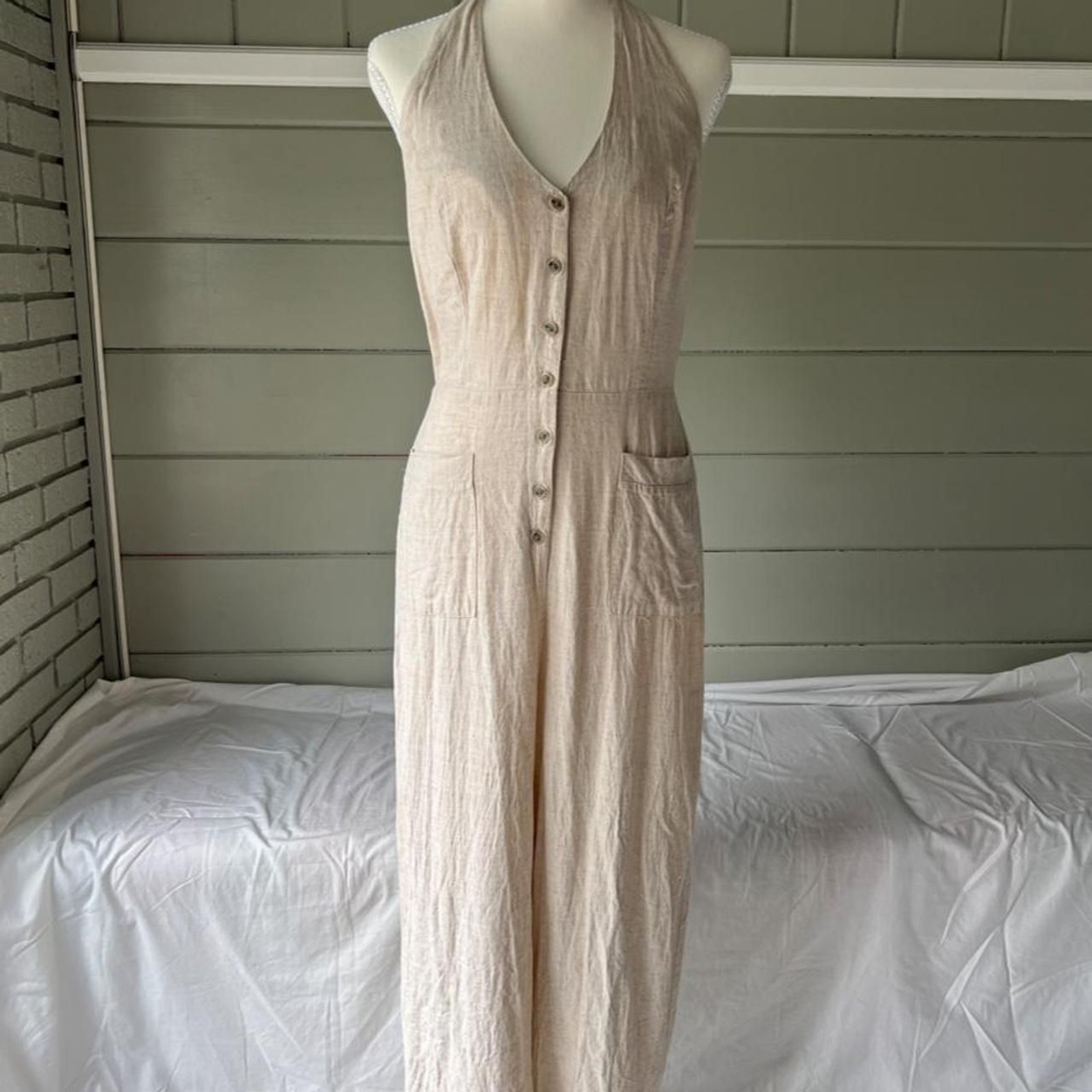 Urban-outfitters Women’s Cream and Tan Jumpsuit
