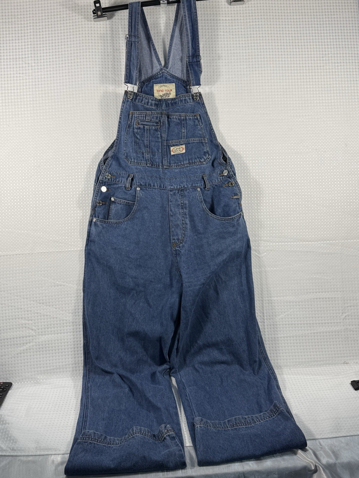 lana roux Los Angeles Size L Overalls Side Button Up Style #Lp7001 RN# 164837