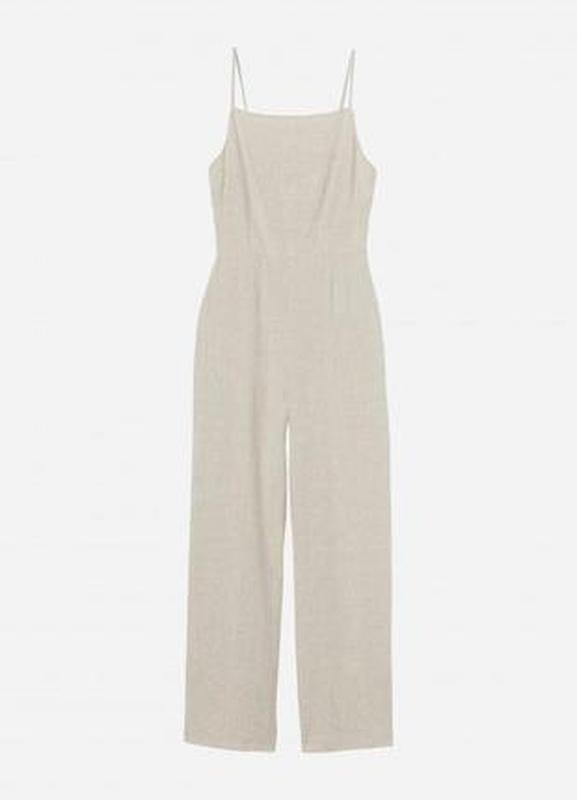 H&M Linen Jumpsuit Size XS EUR 34 UK 6 US 4