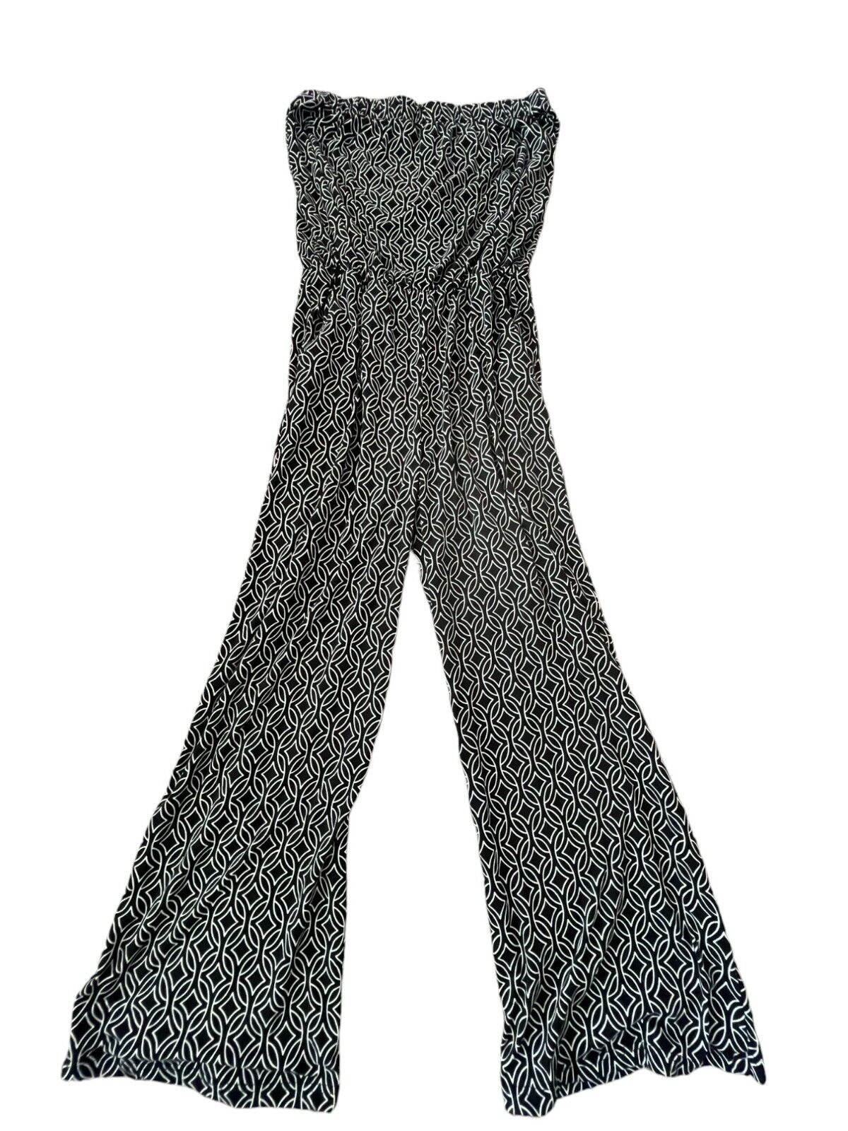 5th & Love Strapless Jumpsuit Womens Size XL Geometric