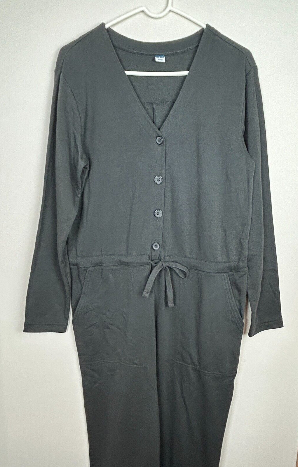 Old Navy Knit Charcoal Gray Jumpsuit Size M Tall NEW