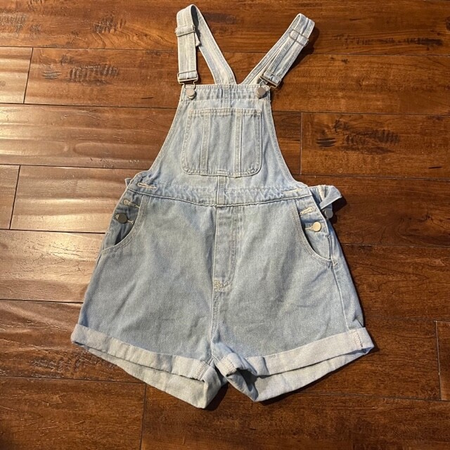 Shein Women’s Denim Overall Rompers Size XS