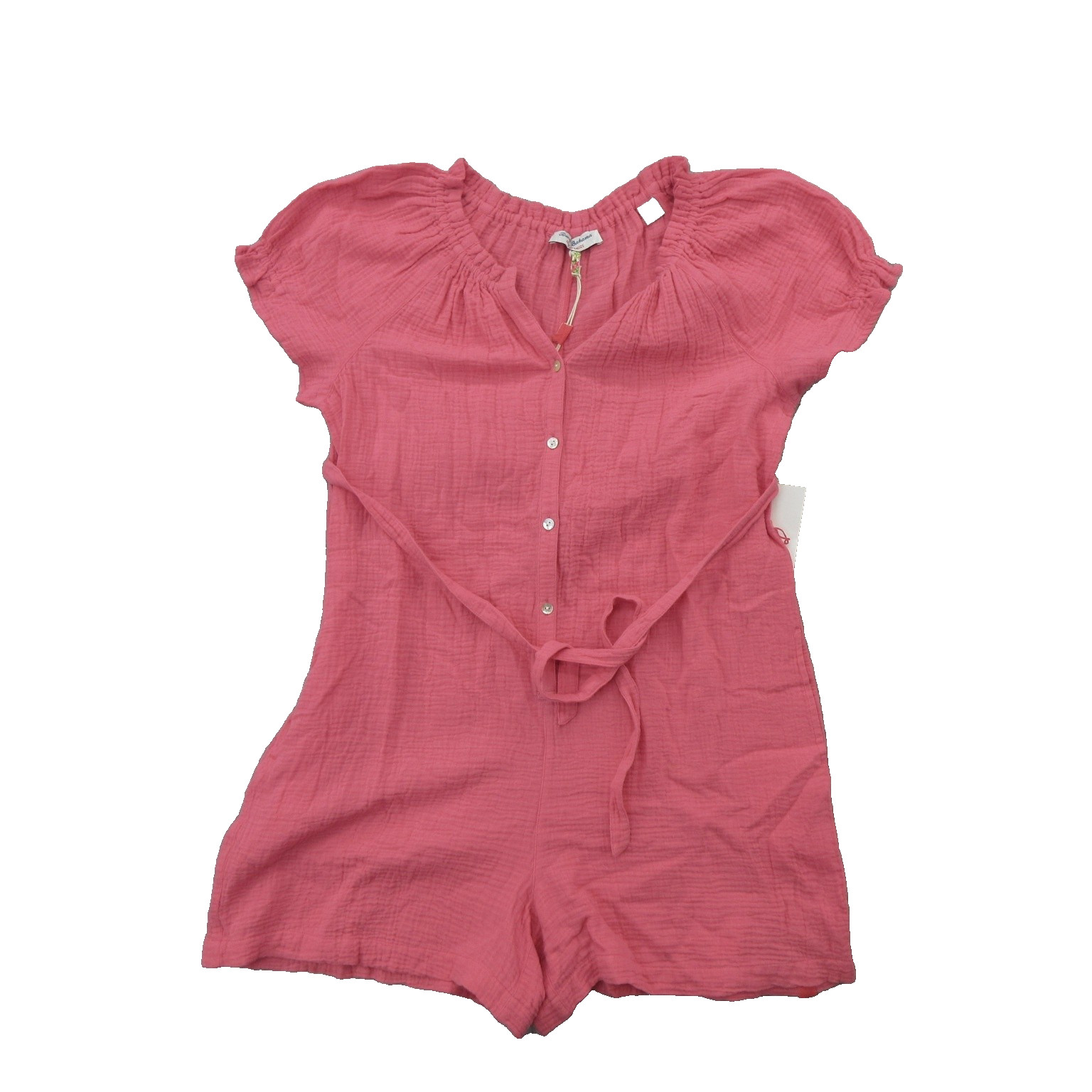 Tommy Bahama Romper Womens Small Island Gauze Coral Isle Short Sleeve NWT