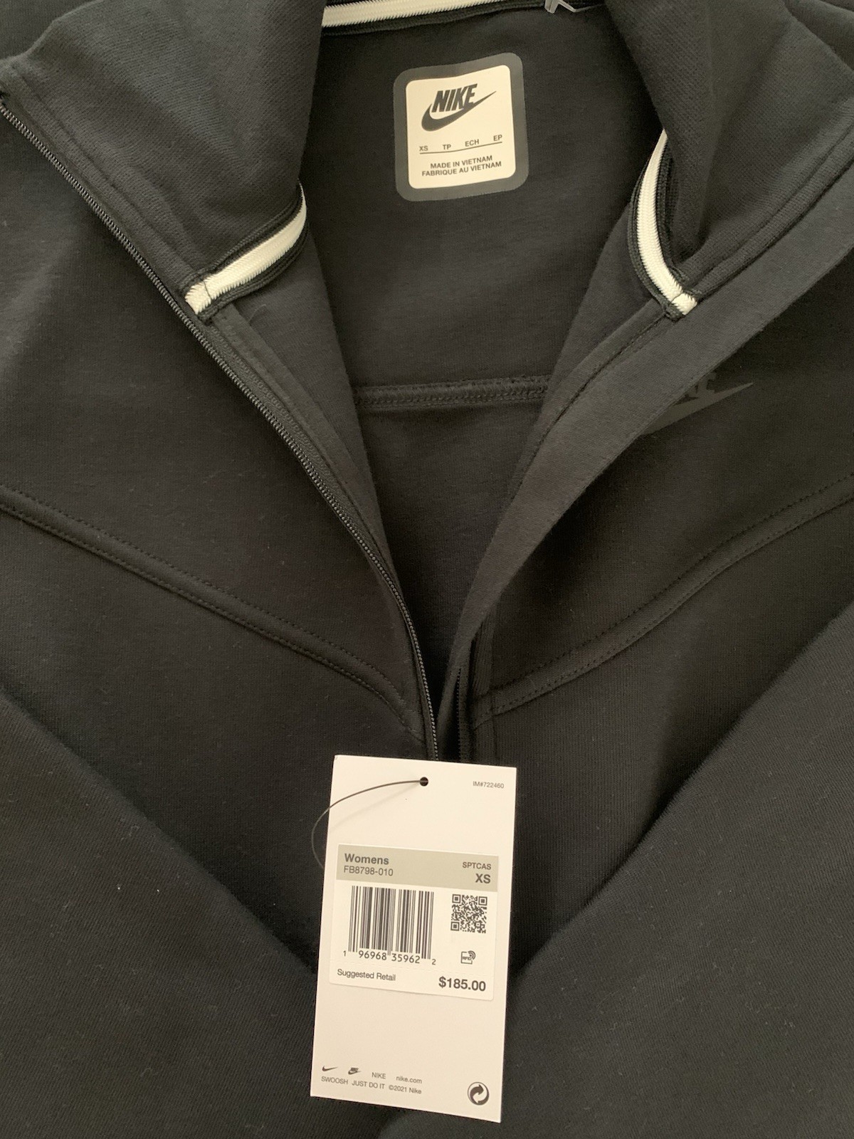 Nike Tech Fleece Windrunner Jump-Suit FB8798-010 Black Women’s XS