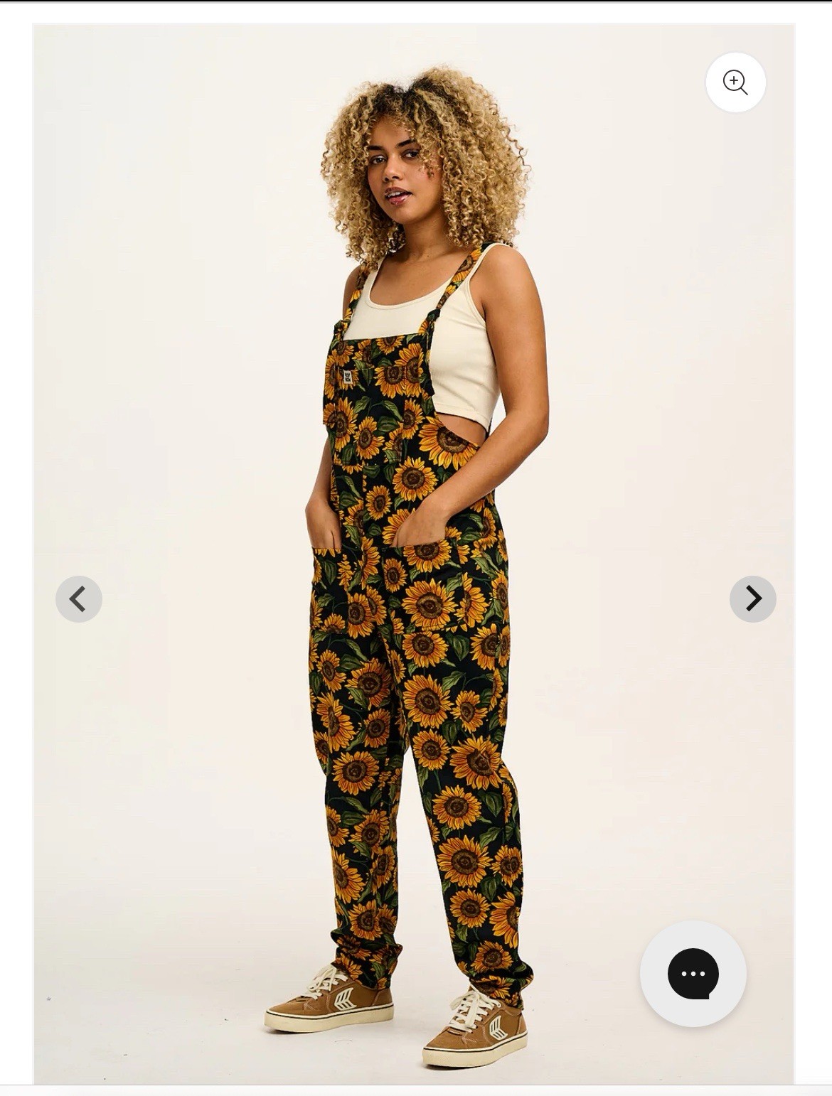 Lucy & Yak Sunflower Dungarees 100% Organic Cotton, UK Size 10R
