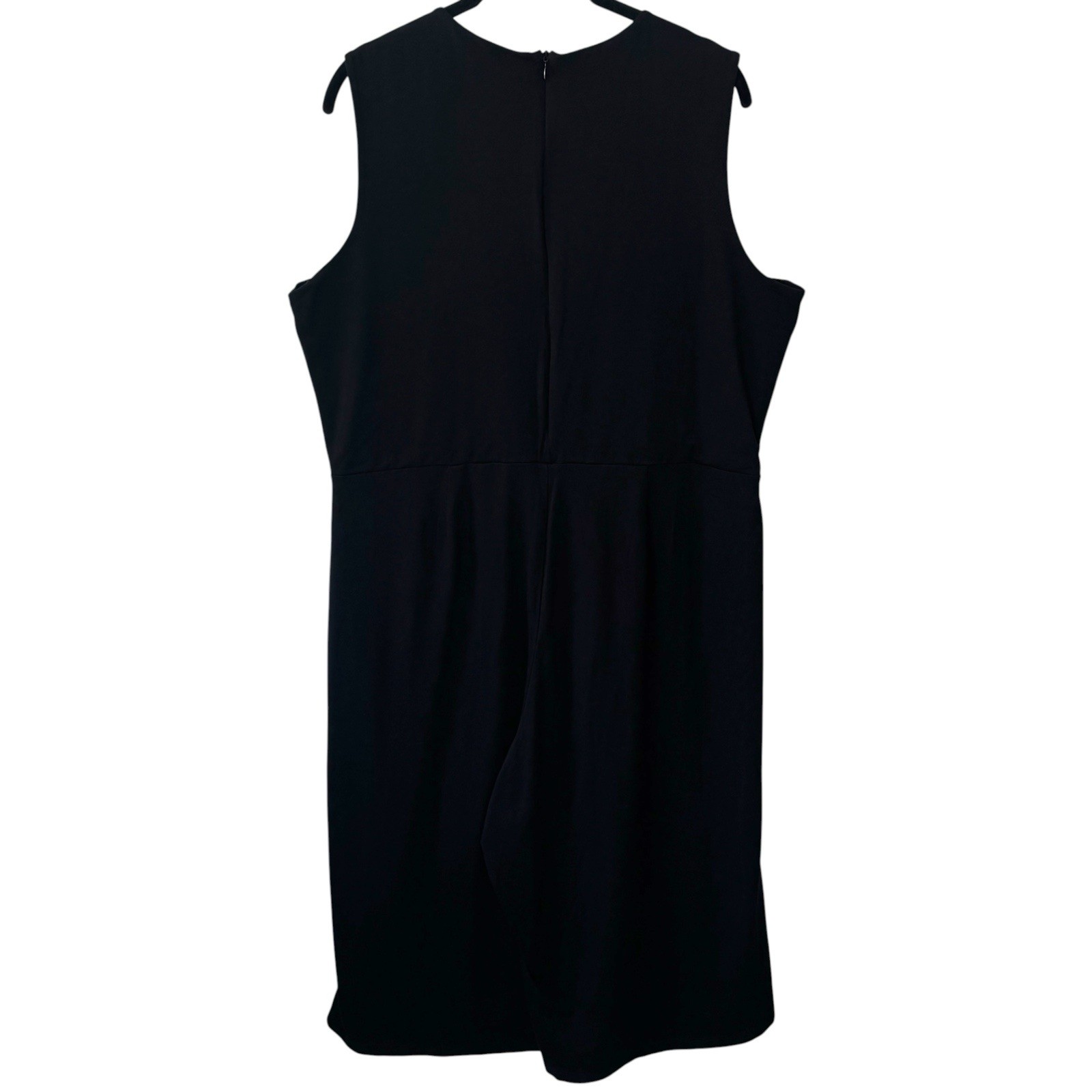 Eileen Fisher Stretch Jersey Knit Wide Leg V-Neck Jumpsuit Capsule Minimalist L