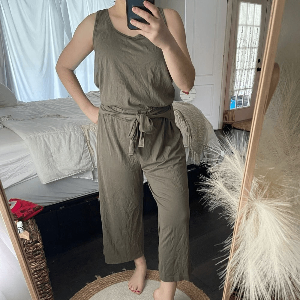 Michael Stars Women’s Small Olive Green Tank Jumpsuit