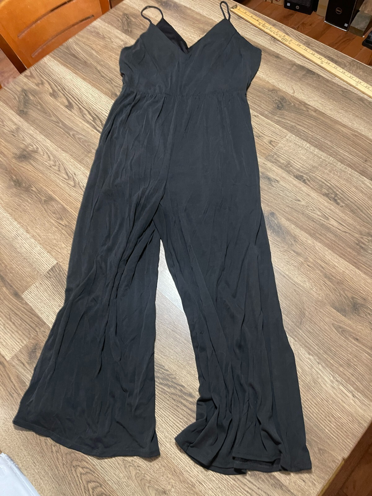 Sienna Sky Pants, Women’s Size Large, Black, V-neck, Sleeveless, Pants