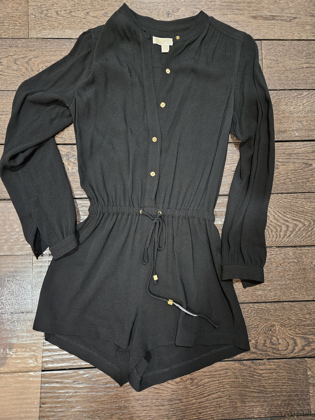 Michael Kors Black Long Sleeve Romper One Piece Outfit Size XS