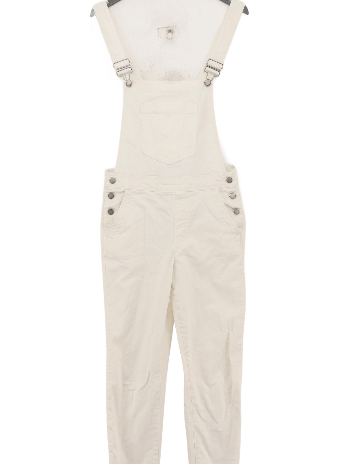 Boden Women’s Jumpsuit UK 10 Cream Cotton with Elastane Skinny Jumpsuit