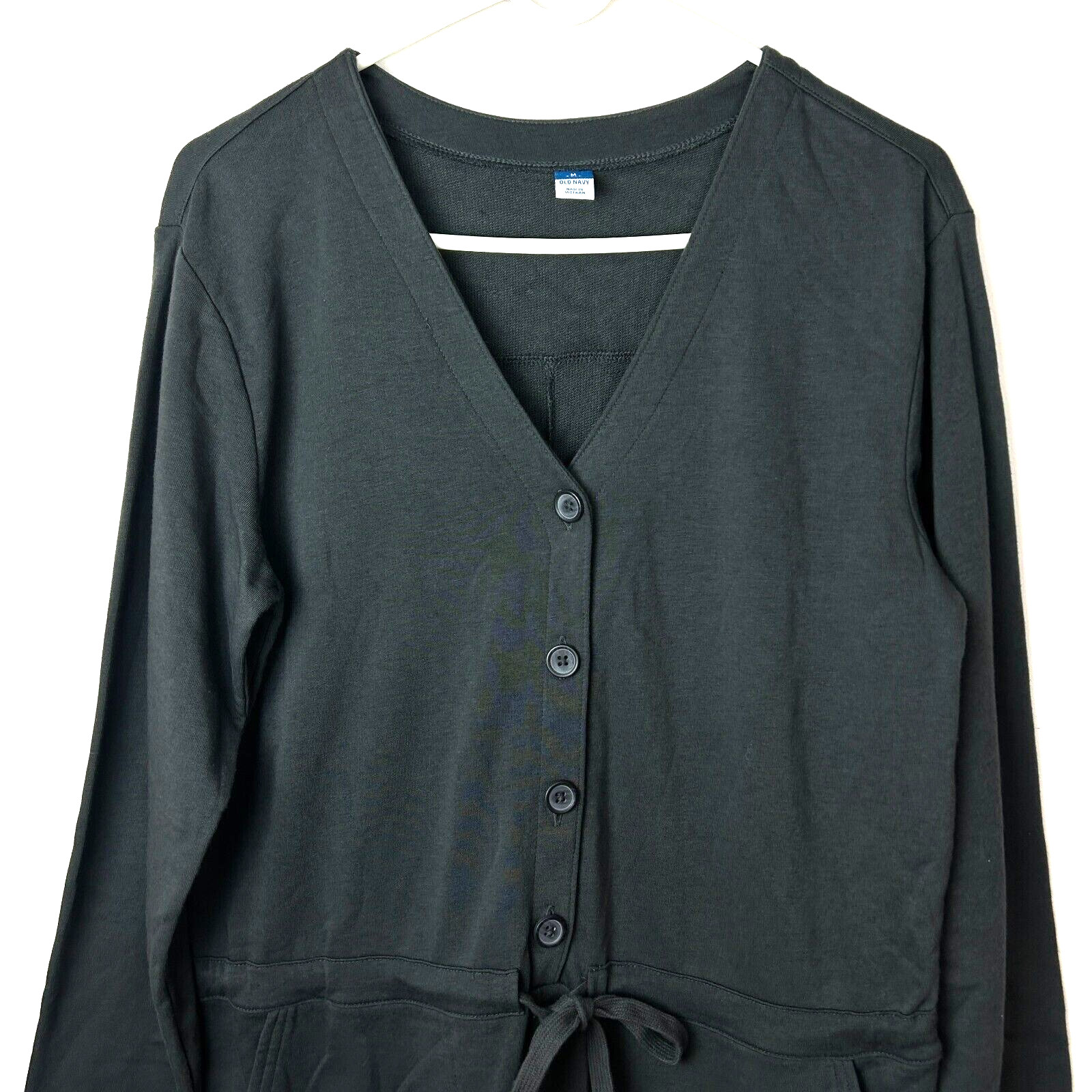 Old Navy Knit Charcoal Gray Jumpsuit Size M Tall NEW