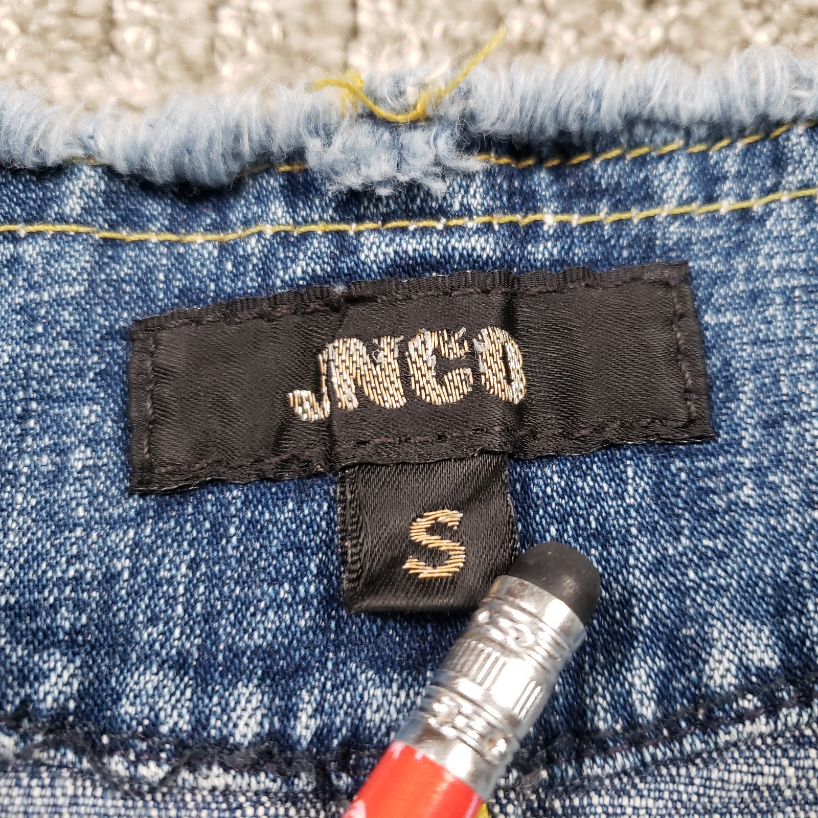 JNCO Jeans Denim Jumpsuit Womens Small Blue Flare Bootcut Vintage Y2k 2000s 90s