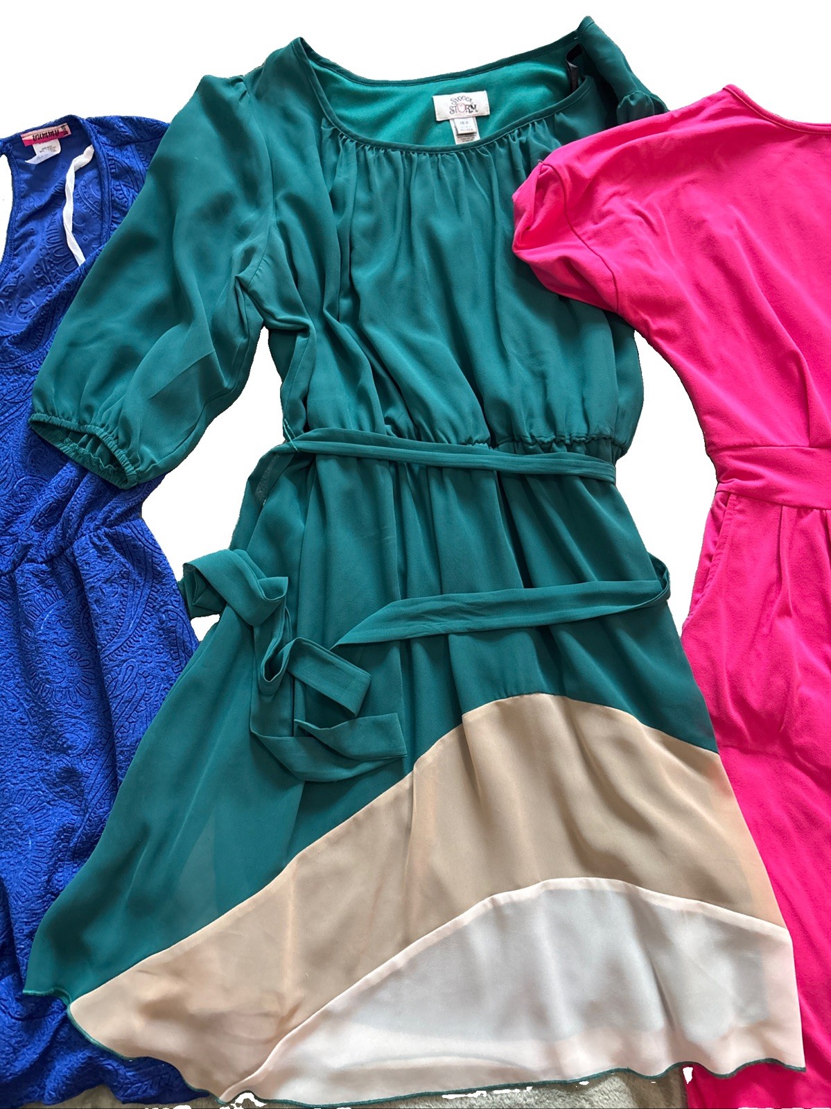 Lot Of 3 Dress Romper Size Large 16 W 2X GUC Sweet Storm Zenana Outfitters Yummy