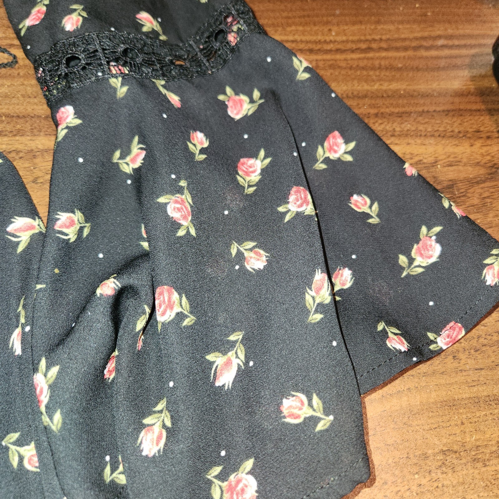 Womens Disney Princess Romper Lace Medium Black Roses Belle Beauty & the Beast