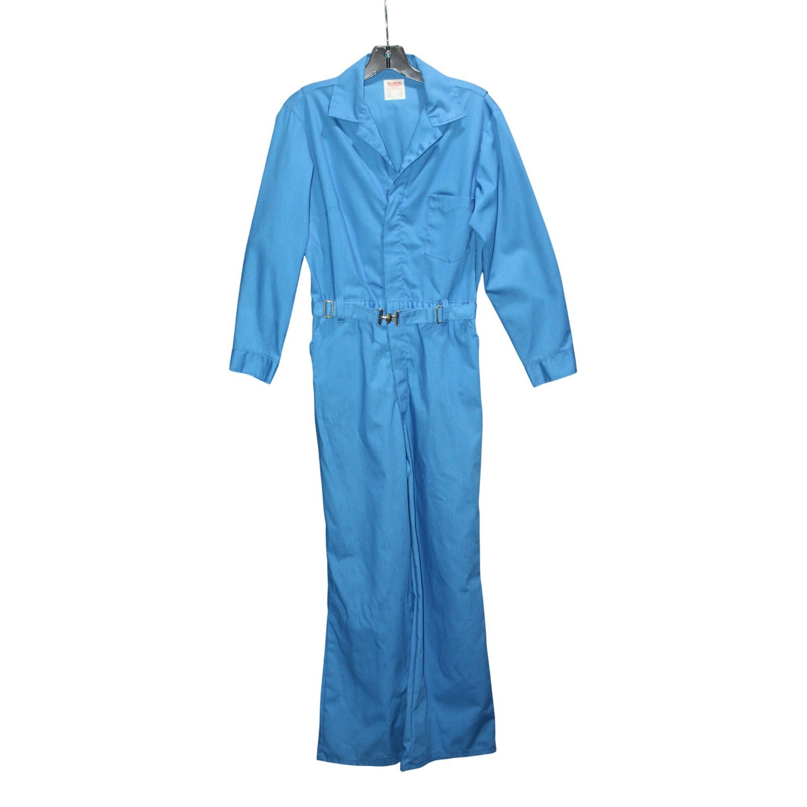 Vintage ToppMaster Blue Coveralls Men’s Large Reg USA Made Workwear Jumpsuit