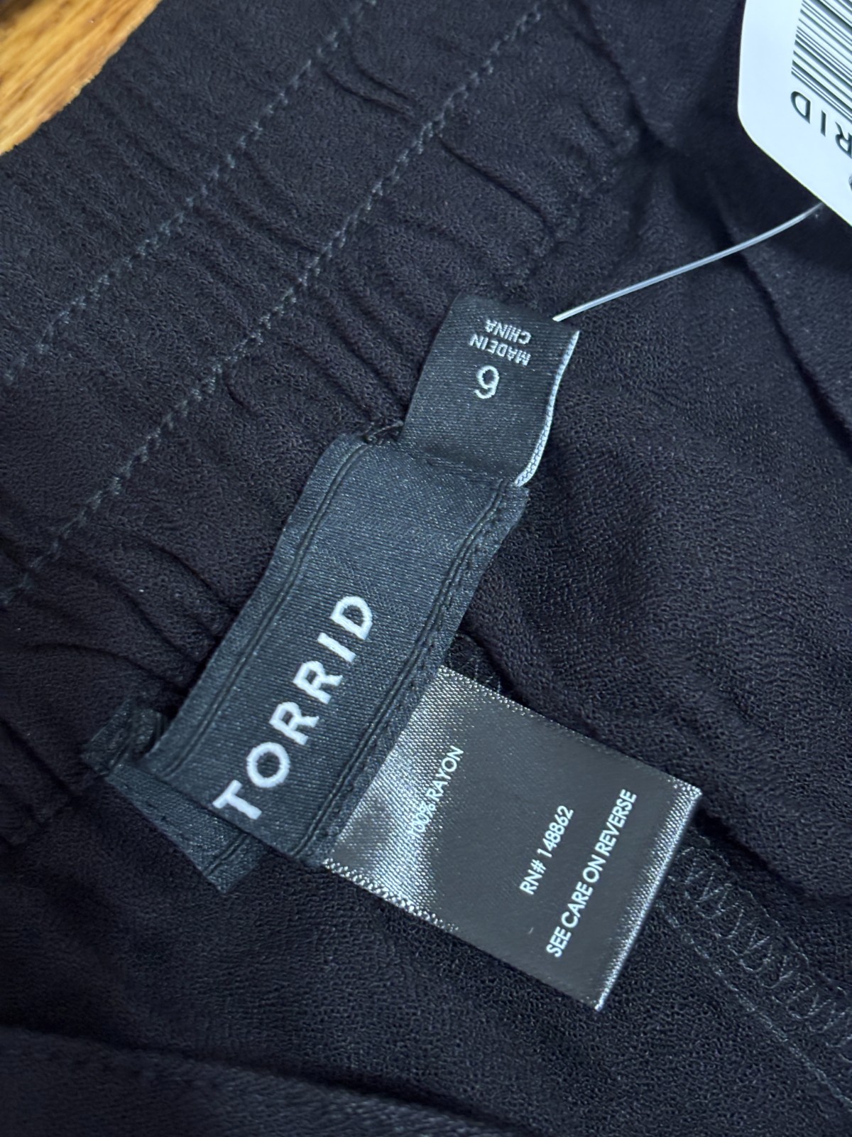 Torrid Womens Wide Leg Stretch Crepe Jumper Plus Size 6X Black Rayon NWT $70