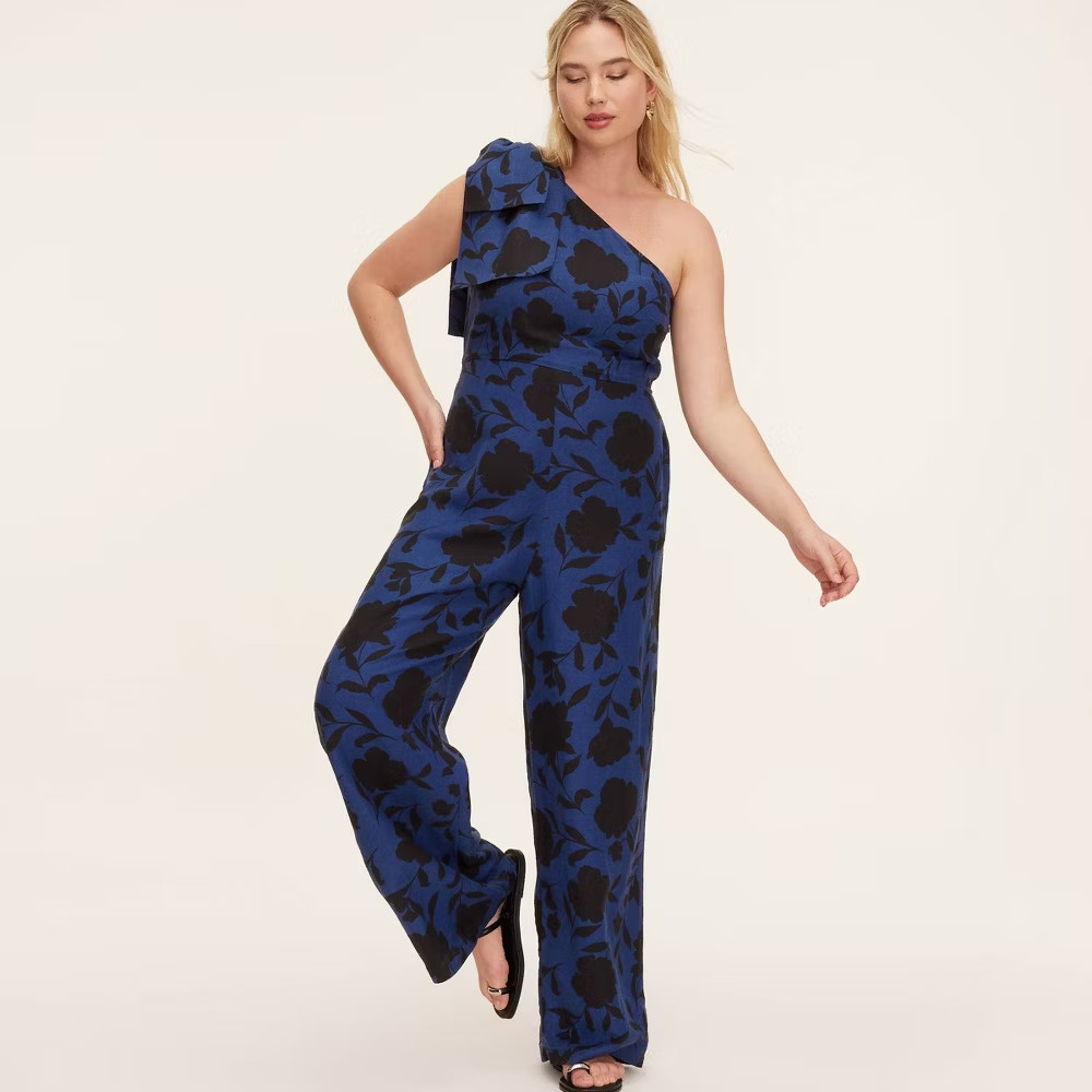 Kate Spade New York Women’s Size 17 Classic Rose Jumpsuit Blue