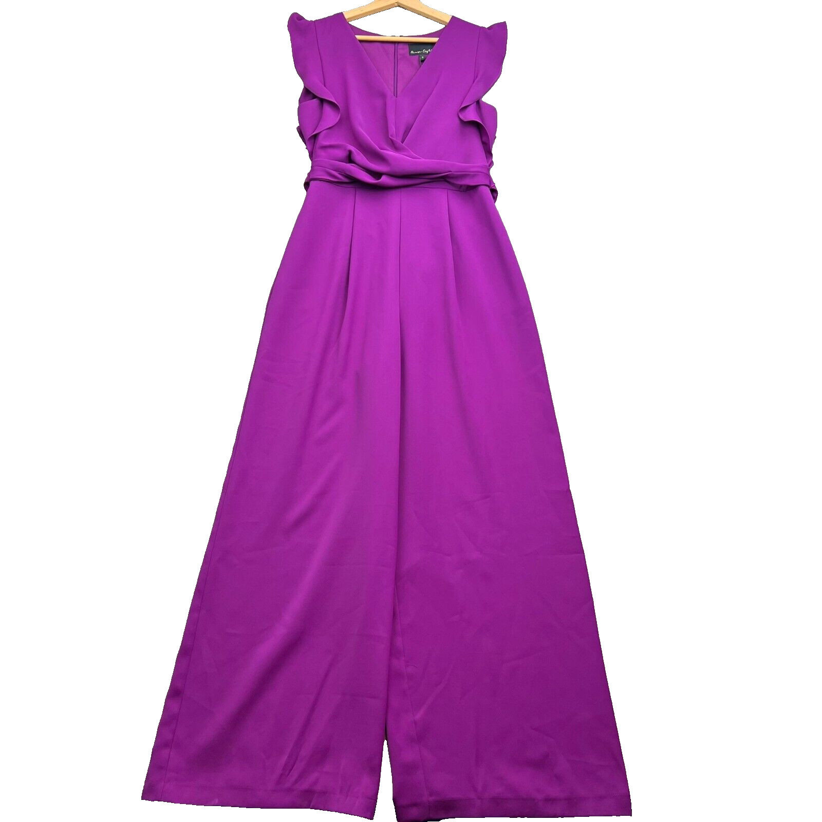 PHASE EIGHT Jumpsuit Women UK 10 Ayla Magenta Ruffle Wrap RRP £139 SOLD OUT