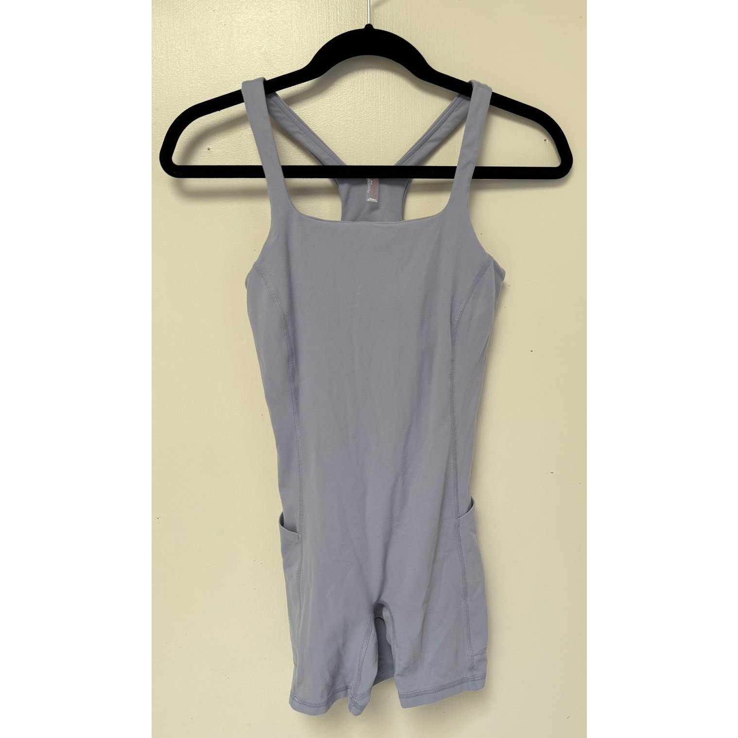 Free People Lavender Purple Never Better Runsie Romper XS Athleisure Loungewear