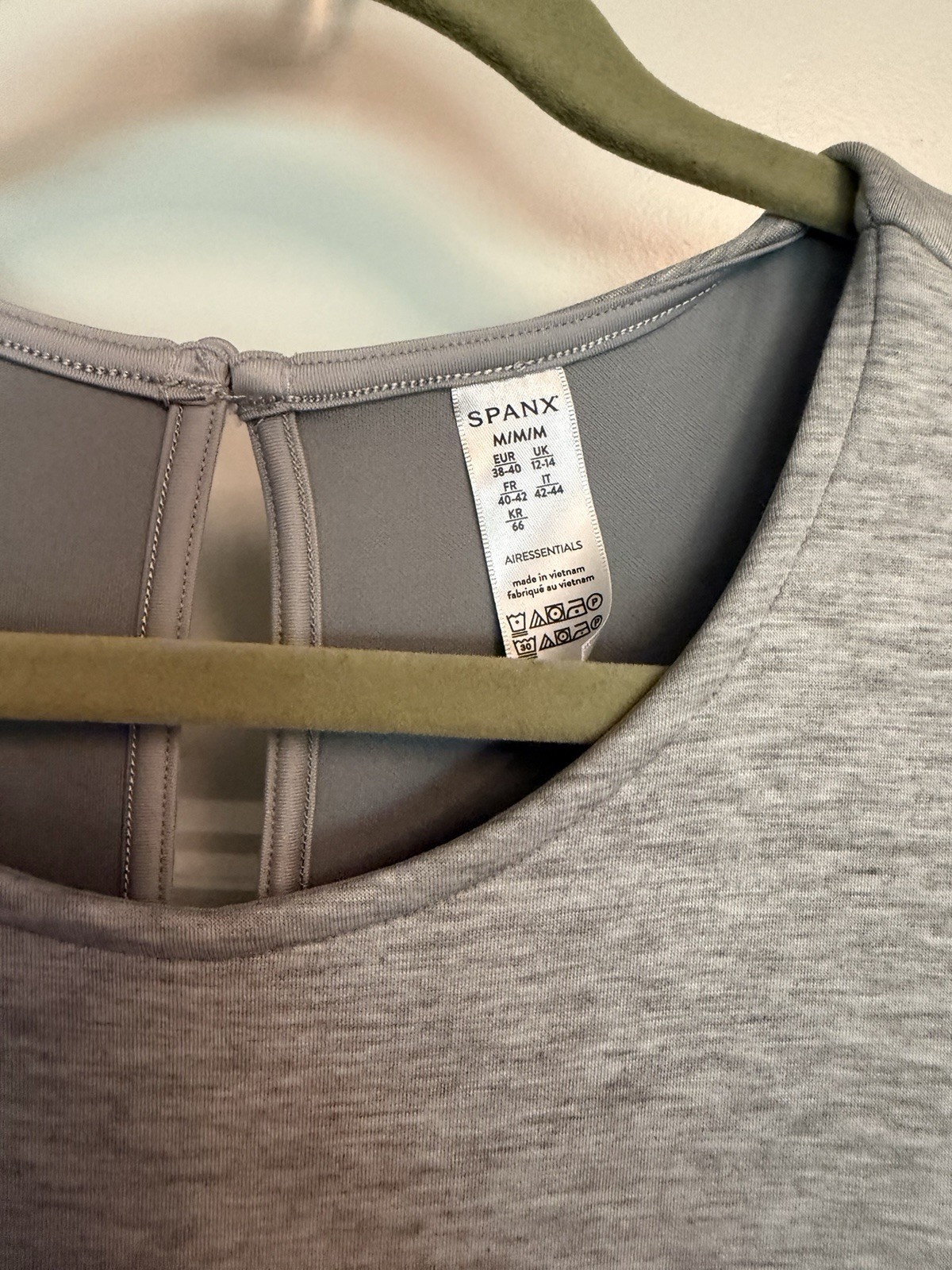 NWT Spanx Air Essentials Airluxe Sleeveless Jumpsuit Wide Leg Gray Medium