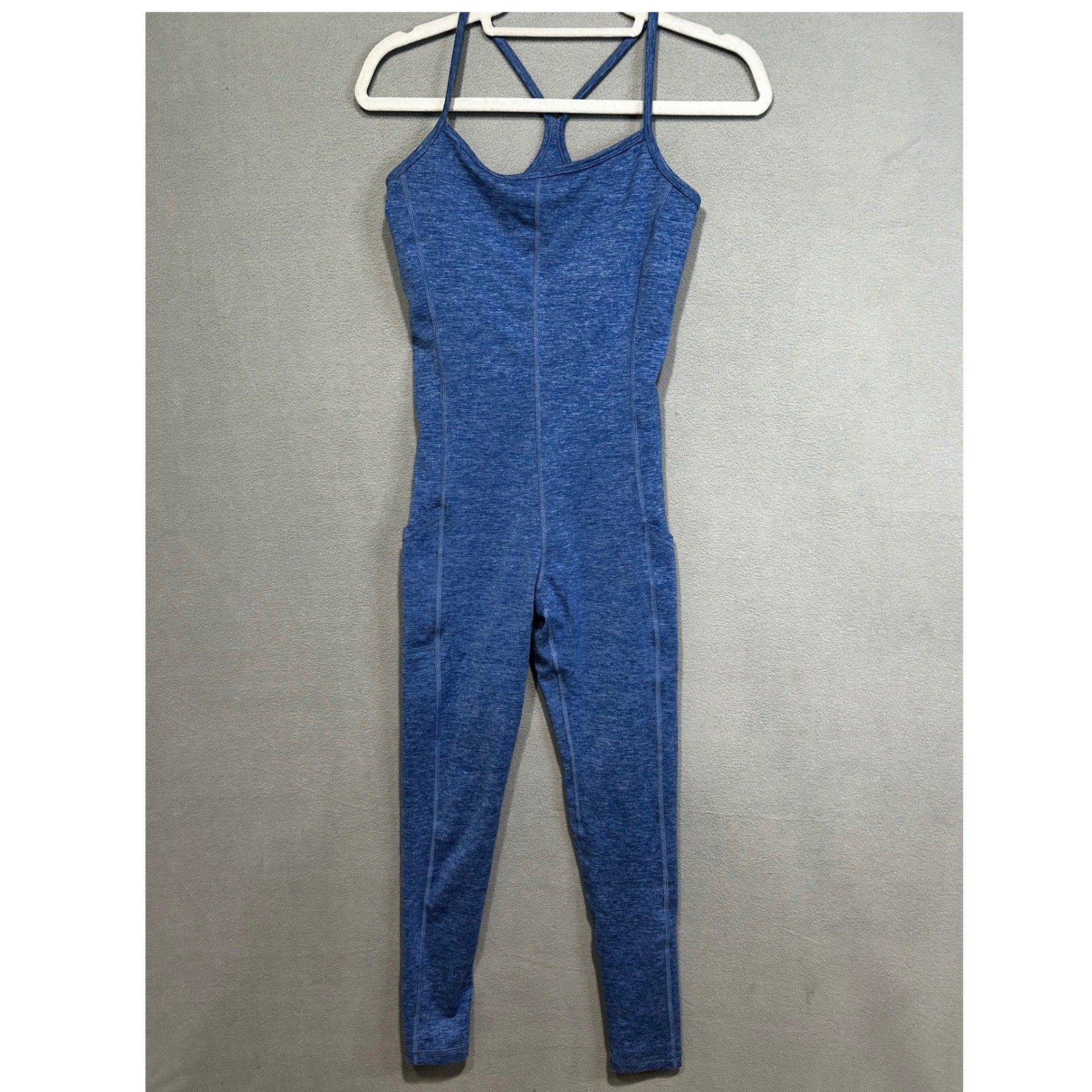 OFFLINE Aerie Bodysuit Size Small Blue The Hugger One Piece Jumpsuit Workout