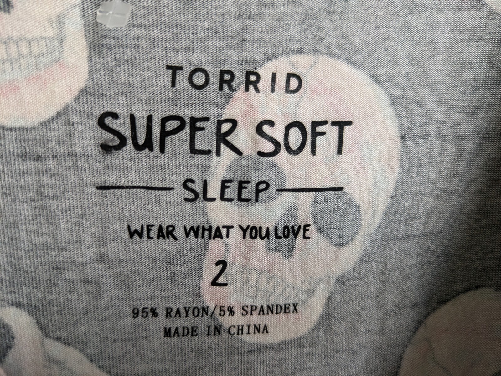 Torrid Supersoft Romper Skull Stretchy Black Tank Plus 2X 2 Sleep Lounge NWT