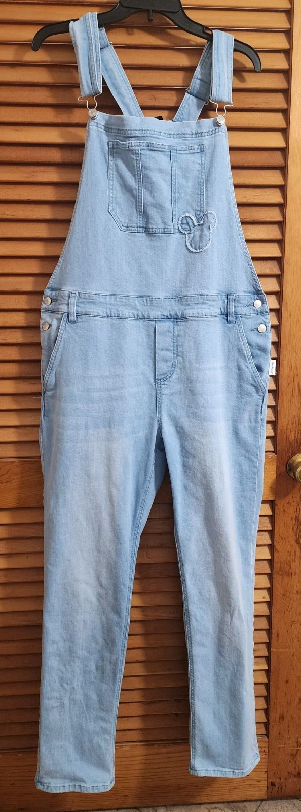 Disney Our Universe Mickey Mouse Bib Overalls Disney Blue Jean Denim Size Med