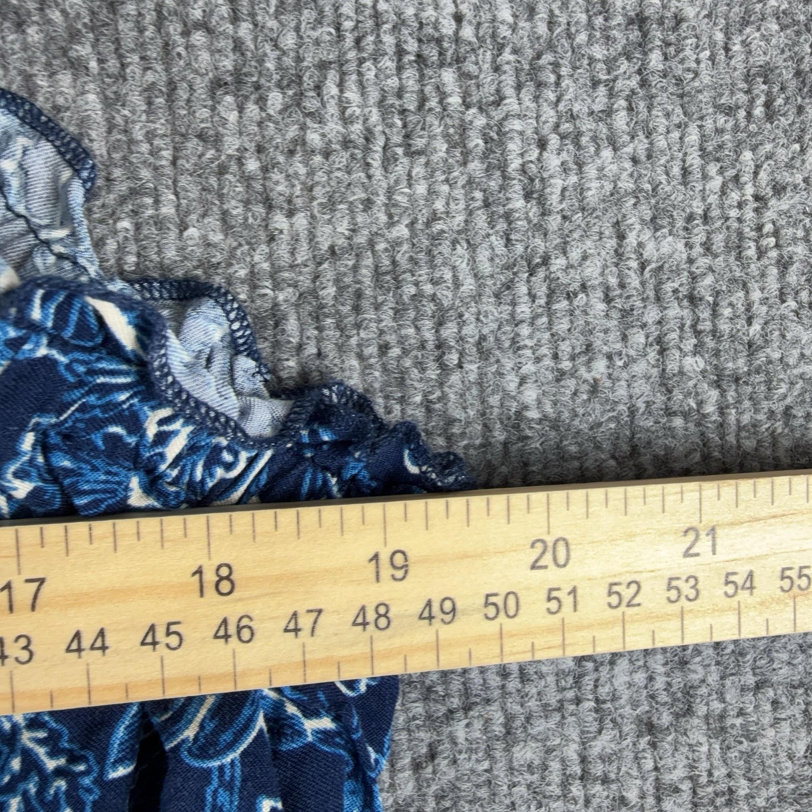 Torrid Romper Womens 4X Blue Floral Challis Tie Straps Elastic Waist Scoop Neck