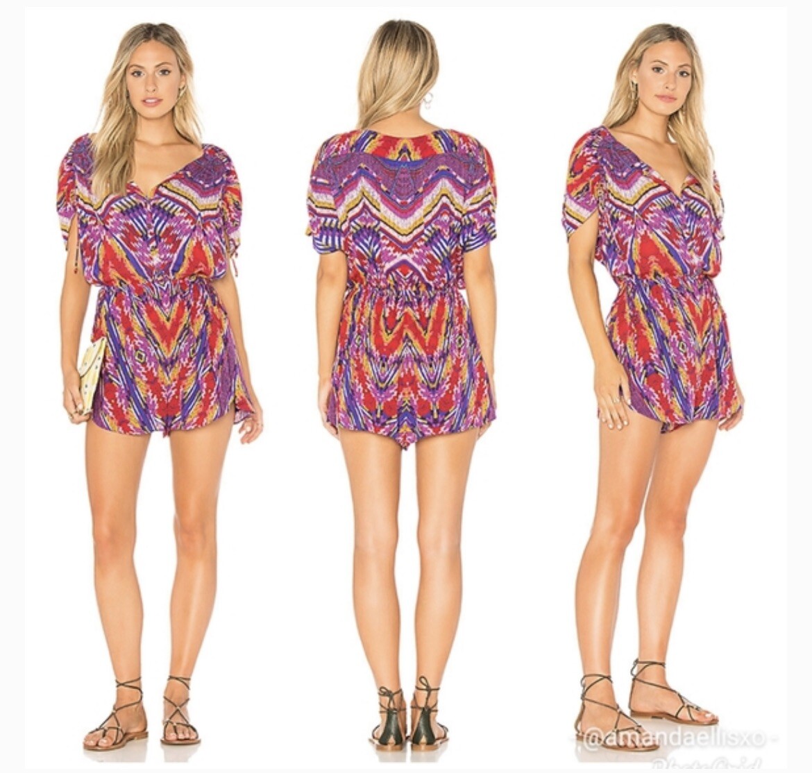 Free People Dream All Night Romper in Lilac Size Medium