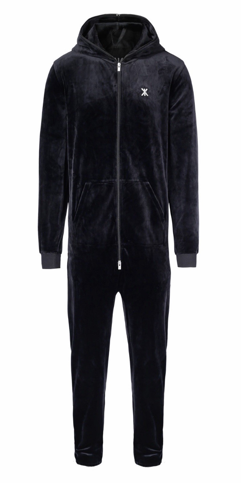 NWOT Onepiece Original Velvet Jumpsuit Black Unisex Large $200