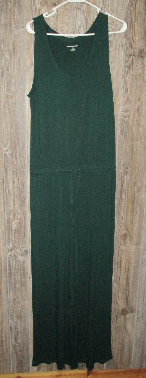 Amazon Essentials Women Sleeveless Scoopneck Wide-Leg Jumpsuit Sz Large Green