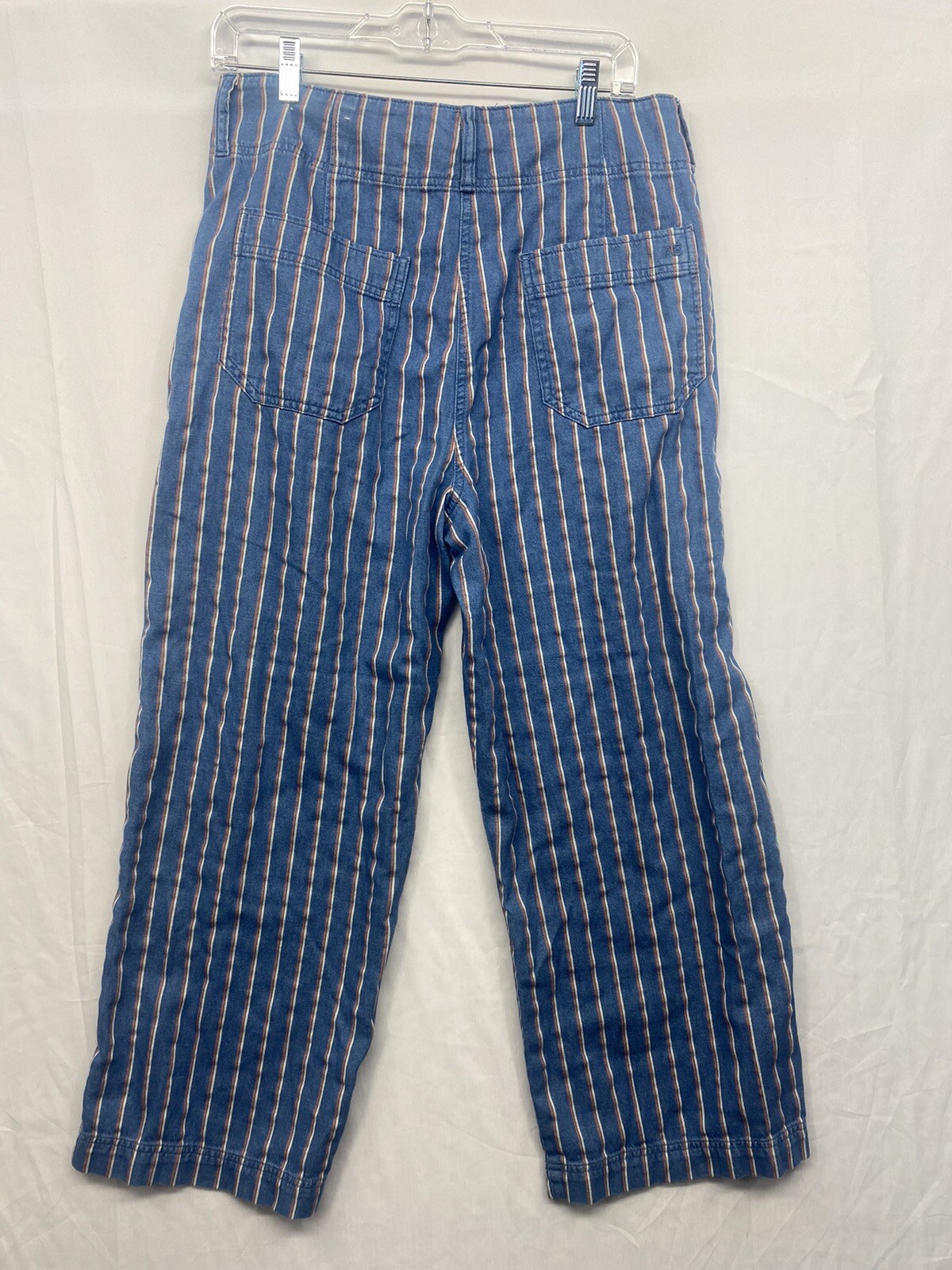 American Eagle Pants Pinstripe Blue RN 54485