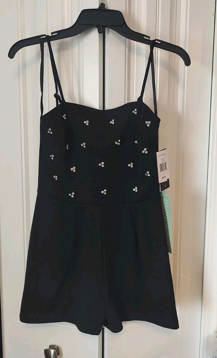 City Triangle Sleeveless Womens Romper-Juniors Size 0